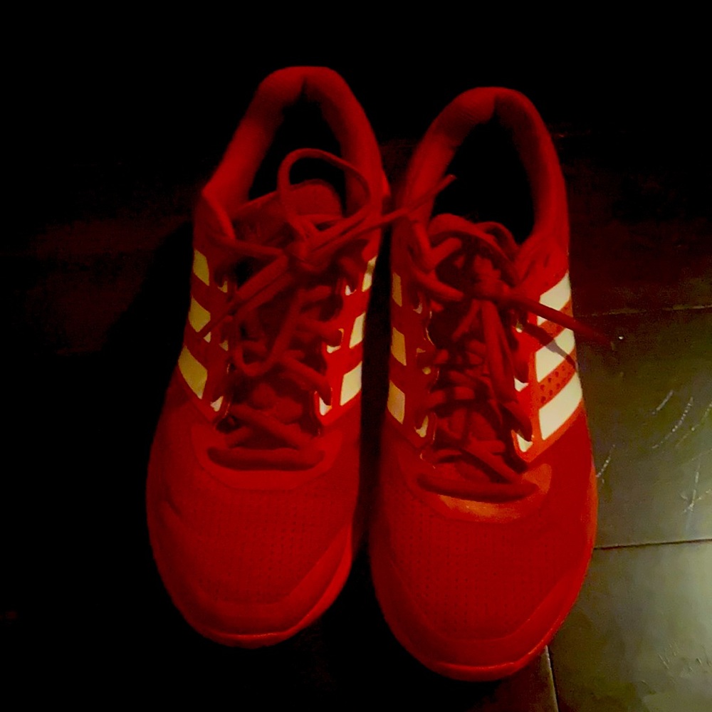 Mens Adidas Red with White Stripe